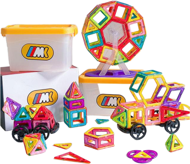 맥킹덤 자석 블럭 맥포머스 호환 맥키즈 4세 5세 6세 7세 유아 남아 여아 선물 어린이 장난감 정리함, 1SET, 1개
