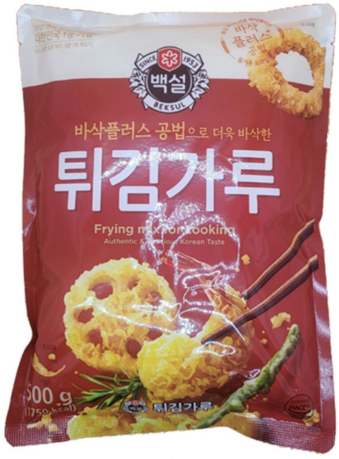백설 튀김가루, 500g, 8개
