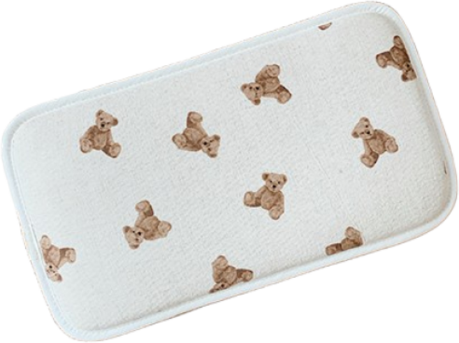 마롤로뜨 신생아 짱구 태열 쿨베개, 돗테디 베이지, 1개