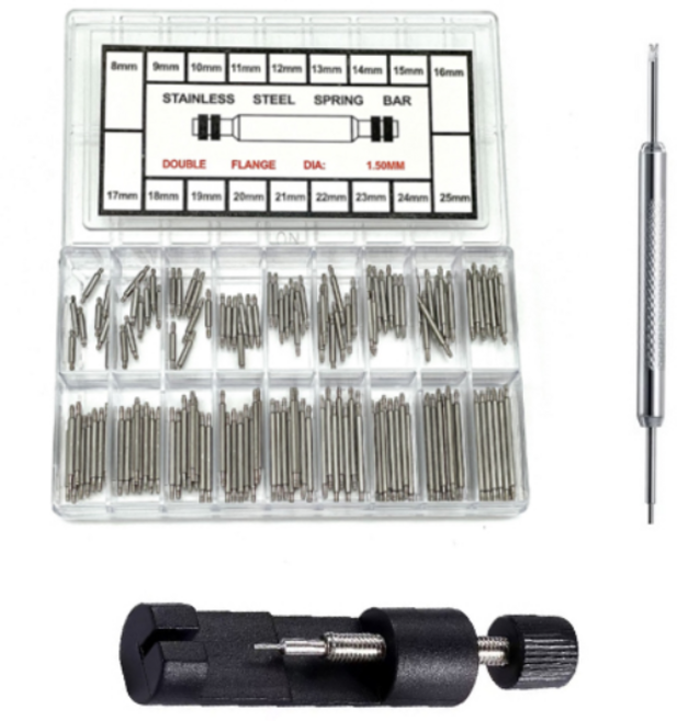 라인테크 시계줄 스프링바 시계줄 줄이기공구 3종 세트 연결핀 교체 바네봉
