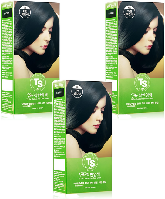 TS 착한염색, 5호 자연흑갈색, 3개