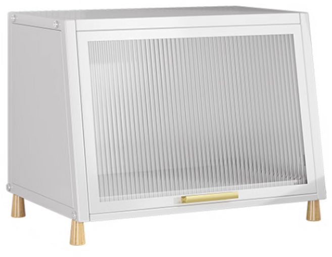 HK.sell 고급 철제 데이클린 다용도 테이블 식탁정리함, 조명없음, 1개, 화이트