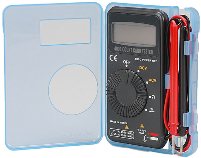 국산 포켓 전기 테스터기 전류 전압 저항 측정기, 1개