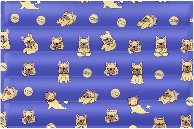 랜보어 반려동물 퍼피 폴리타프 쿨매트, 퍼플, 1개