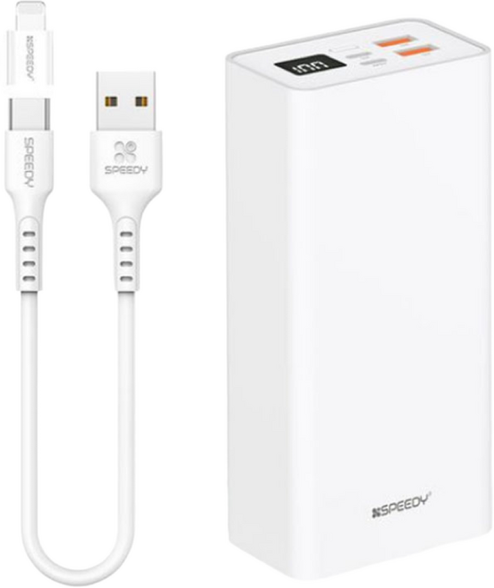 스피디 보조배터리 고속충전 퀵차지 휴대용 30000mAh 22.5W