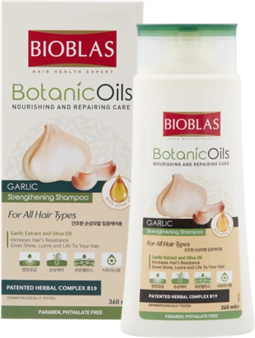 [Bioblas]비오블라스 보타닉오일 샴푸(360ml) 모발영양 4가지 솔루션 염색모발 손상모 스트레스탈모 천연성분, 1개, 비오블라스 갈릭 샴푸, 360ml - 쿠팡