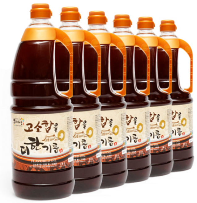 요하피플 고소함을 더한기름 1.8L, 6개