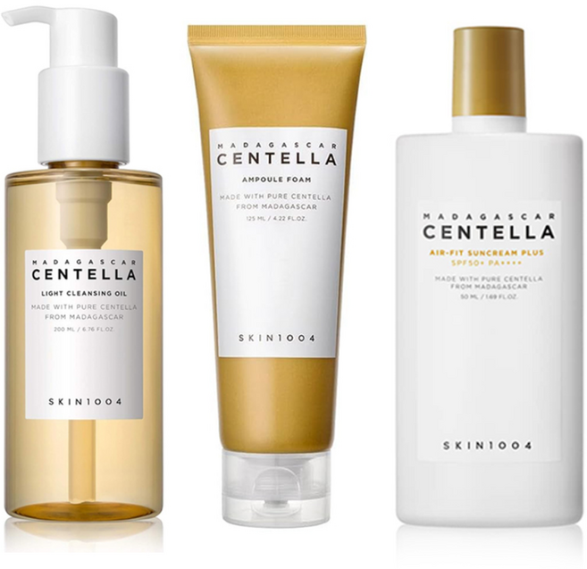 스킨1004 마다가스카르 센텔라 라이트 클렌징오일 + 앰플 폼 + 선크림 플러스 (3종), 1개
