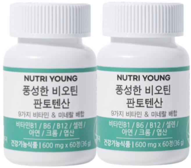 뉴트리영 비오틴 판토텐산, 60정, 2개