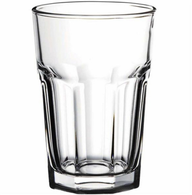 [파사바체] 카사블랑카 쿨 드링크 355ml 6P(개) 맥주잔 라떼잔 유리컵 8각컵 주스컵 물컵 물잔 아이스커피잔 카페용 크림맥주잔 프리미엄 글라스, 6개