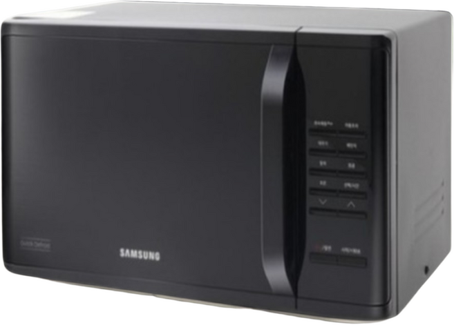삼성전자 세라믹 전자레인지 화이트 23L 버튼식, MS23C3513AK (블랙 색상)