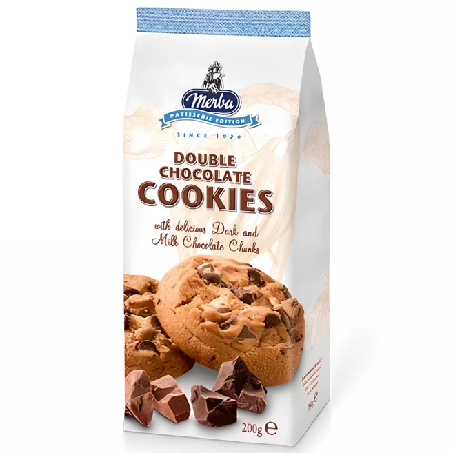 메르바 더블 초콜릿 쿠키, 200g, 1개 - 쿠팡