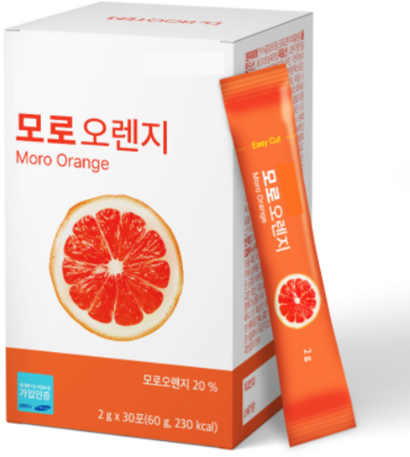 모로오렌지 모로 블러드 c3g 추출 분말 스틱 HACCP 식약청인증, 1세트, 60g
