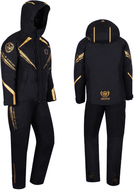 [아티누스] 동계용 고기능성 낚시복 세트 AR-947 (블랙)