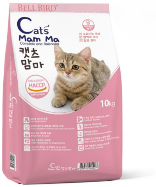 벨버드 캣츠맘마 고양이 전연령 대용량 길냥이 사료 10kg, 1개