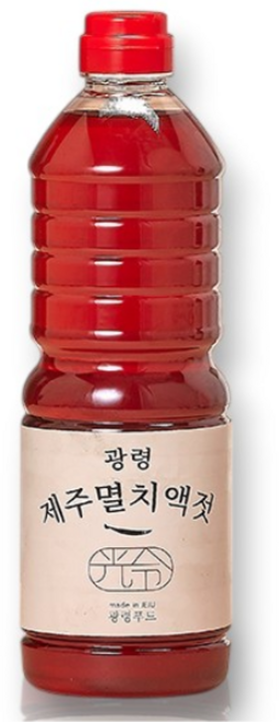 제주도 100% 국내산 멸치액젓 진한 원액 무첨가물, 1kg, 1개