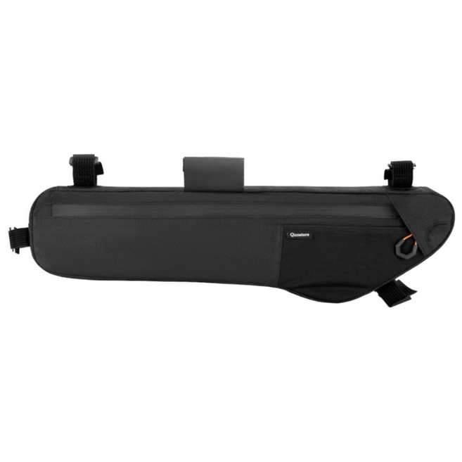 큐네이처 자전거 다운튜브 툴백 프레임 장착 가방 양면 수납, 1개, 블랙 M