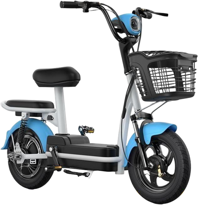 Bacicle 접이식 전기자전거 미니벨로 48V 15A 리튬 배터리 전동 출퇴근 배달, HD-블루 15A 리튬배터리 48V 경량스틸