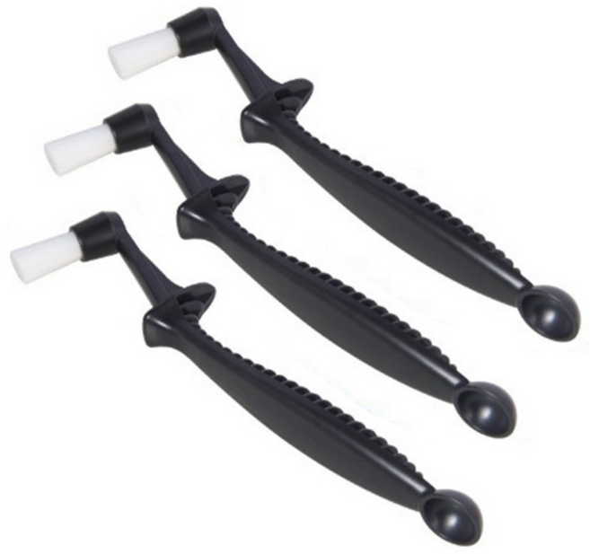 예스마켓 커피 기계 에스프레소 머신 청소 브러쉬 세척솔 1+1+1, 3개, 블랙