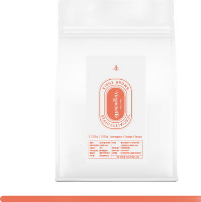 [킹스브라운 예가체프] 꽃향과 허브향이 느껴지는 에티오피아 예가체프 첼베사 싱글로스팅 커피, 1개, 200g, 에스프레소