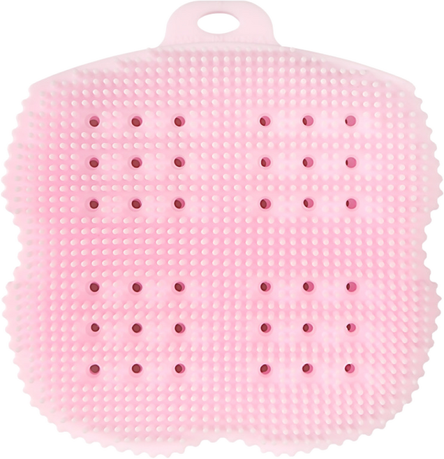 비비또 실리콘 베이비 타월, 핑크, 1개