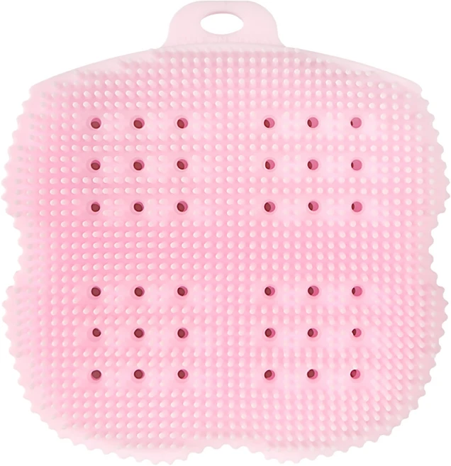 비비또 실리콘 베이비 타월, 핑크, 1개 - 쿠팡