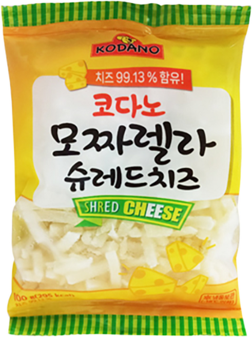 코다노 모짜렐라 슈레드 치즈, 100g, 10개
