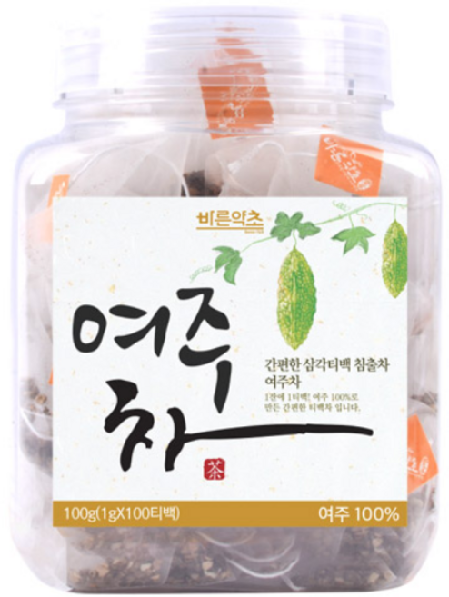 바른약초 여주 삼각티백, 1g, 100개입, 1개