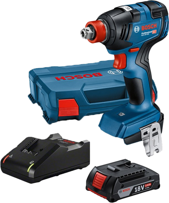 보쉬 GDX18V-200 충전 임팩트 드라이버 렌치 겸용 2.0Ah 1B세트 임팩렌치, 1세트