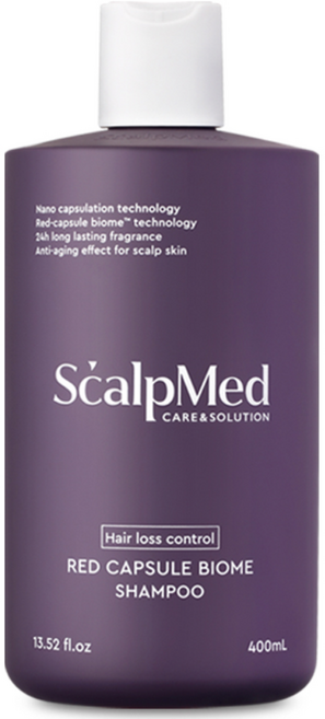 스칼프메드 레드캡슐바이옴 탈모완화 샴푸, 400ml, 1개