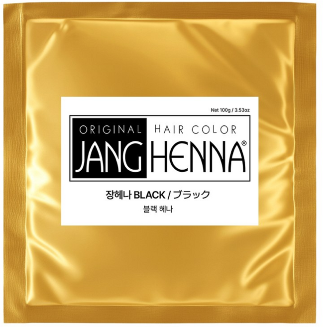 장헤나 파우더 100g, 블랙, 1개