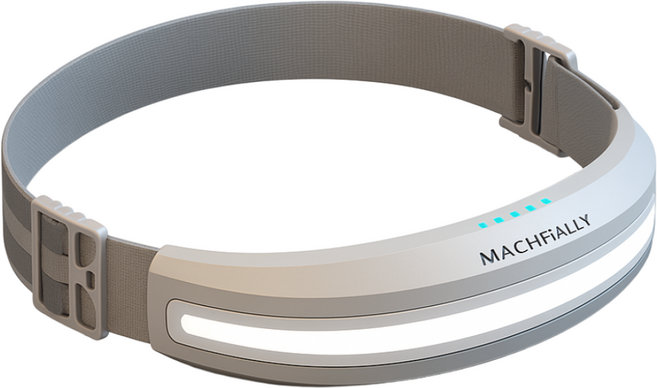 MACHFALLY C타입 USB충전 400루멘 헤드랜턴, 그레이, 1개