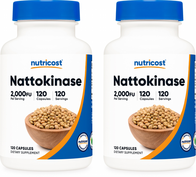 뉴트리코스트 나토키나제 2000FU 100mg 캡슐 2병, 120정, 2개