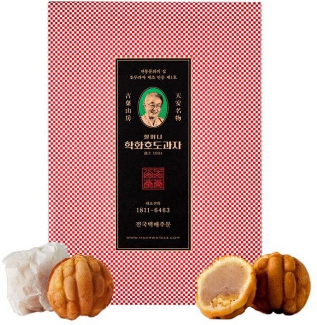 천안 원조 할머니 학화 호두과자 흰앙금 80알, 20g, 80개