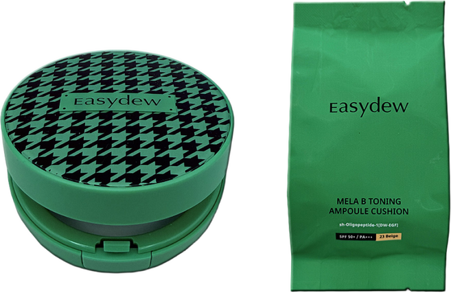 대웅제약 이지듀 한가인 기미 앰플 쿠션 리필+체크 에디션 케이스, 1개, 23호