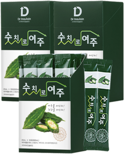 숫치로여주즙 100%여주즙 HACCP인증 상시제조 가장많이선택, 3박스, 20mlX30포, 600ml