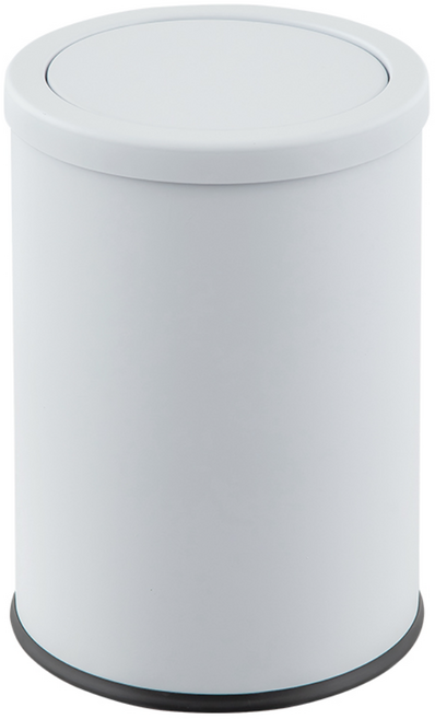 패블러스 퀸시 뱅뱅이 10리터 스텐 사무실 화장실 쓰레기통, 화이트, 1개