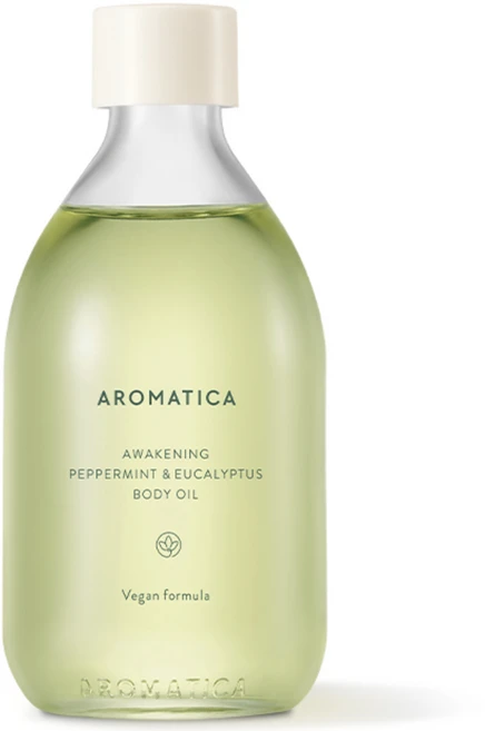 아로마티카 어웨이크닝 바디오일 페퍼민트 앤 유칼립투스, 100ml, 1개 - 쿠팡