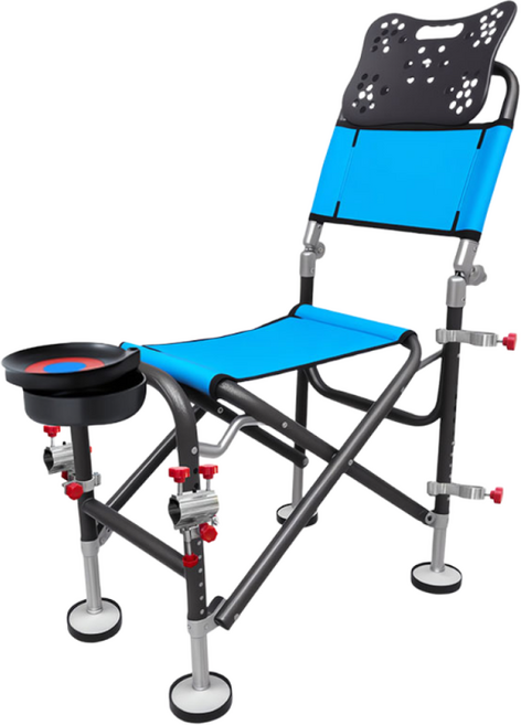 구디아 낚시대 거치대 각도조절 낚시 받침대 선상 갯바위 지지대 거치툴, 파란색, 1개