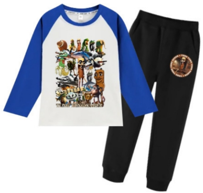 GOYES 이탈리안 브레인롯 어린이 상하의 세트 긴팔 긴바지 세트