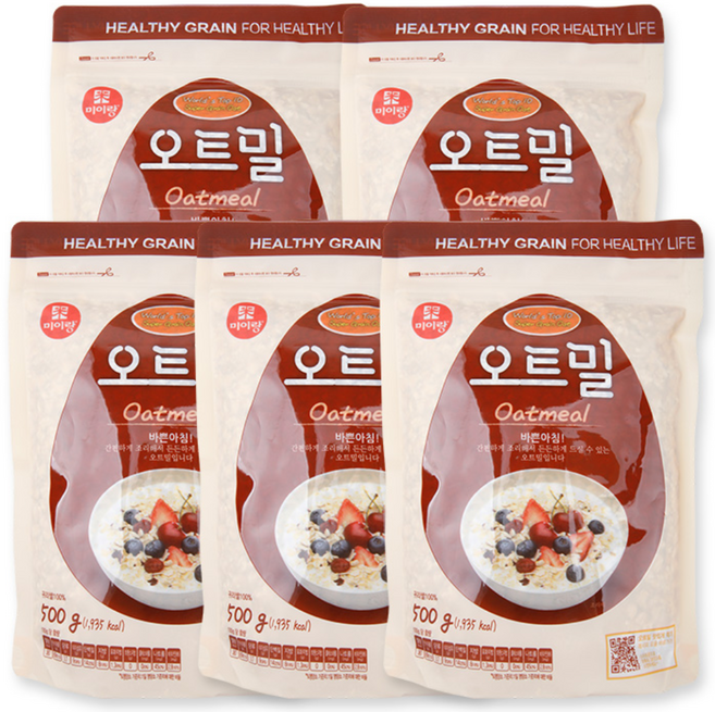 [이잡곡이다] 오트밀 500g x 5봉, 5개