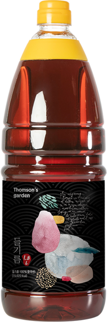 톰슨가든 고소한 들기름 업소용 대용량 식당용, 1개, 1.8L