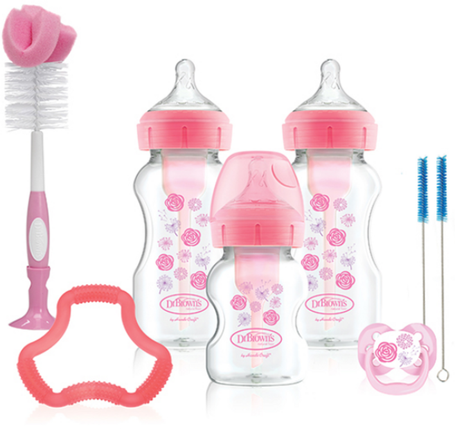 닥터브라운 옵션스 플러스 출산선물세트, 핑크, 1개