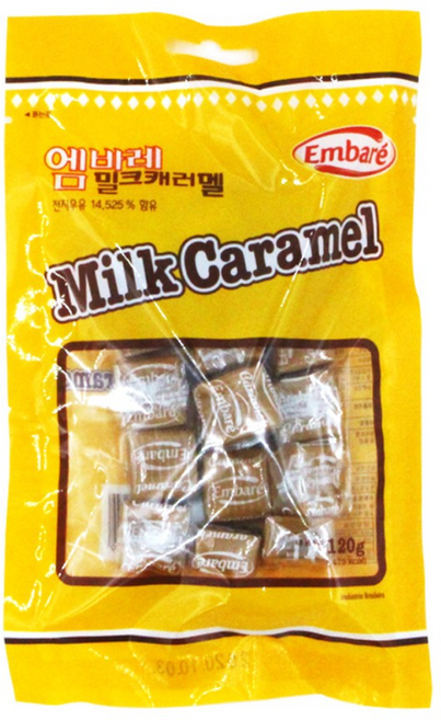 엠바레 밀크 캐러멜, 120g, 1개