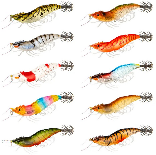 실버카우 리얼 새우 애기 야광 쭈꾸미에기 갑오징어 슬로우싱킹 쉬림프 애기, 2개, 15g, #6