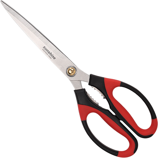 썬샤인 피올라 소프트그립 주방 가위 SKS-03, 레드, 40개