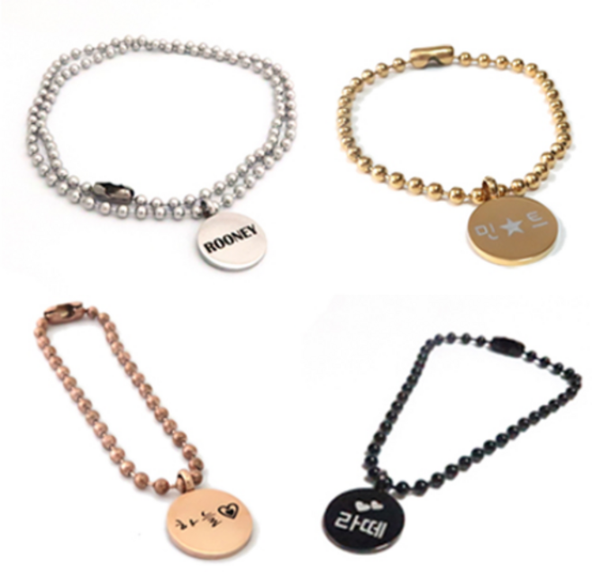 반지야반지야 써지컬스틸 강아지 고양이 목걸이, 실버 (블랙글씨각인), 1개