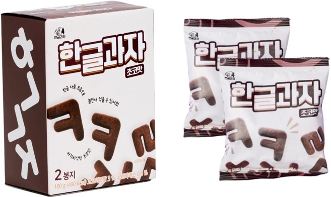한글과자 초코맛 (100g), 100g, 1박스 - 쿠팡