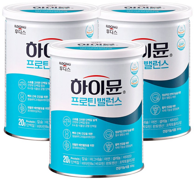 하이뮨 프로틴 밸런스, 304g, 3개
