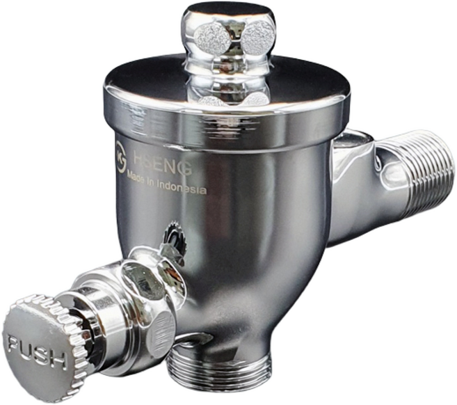 절수형 소변기 세척 밸브 욕실 화장실 후레쉬밸브 수세밸브 플러쉬 남자화장실 버튼 KS, 2개